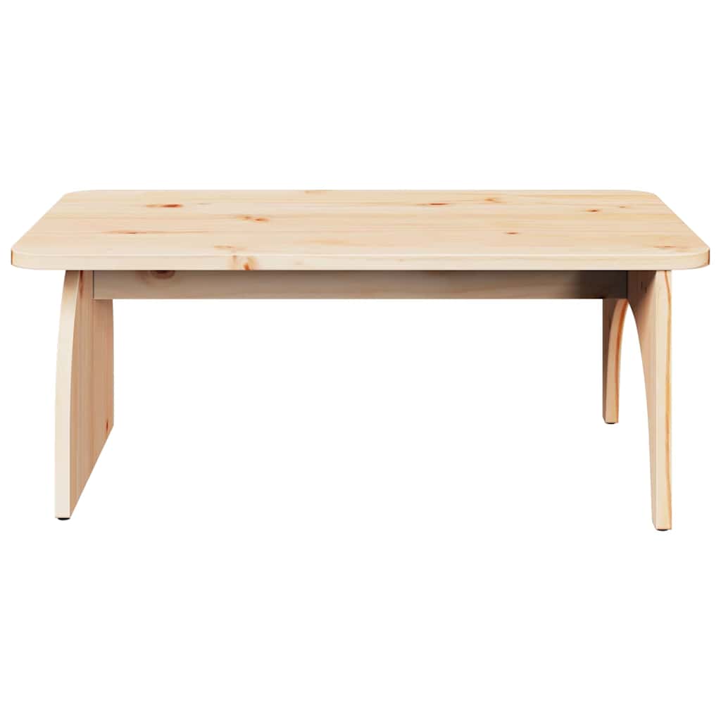 Coffee Table Natural 80 x 50 x 31 cm Solid pine wood