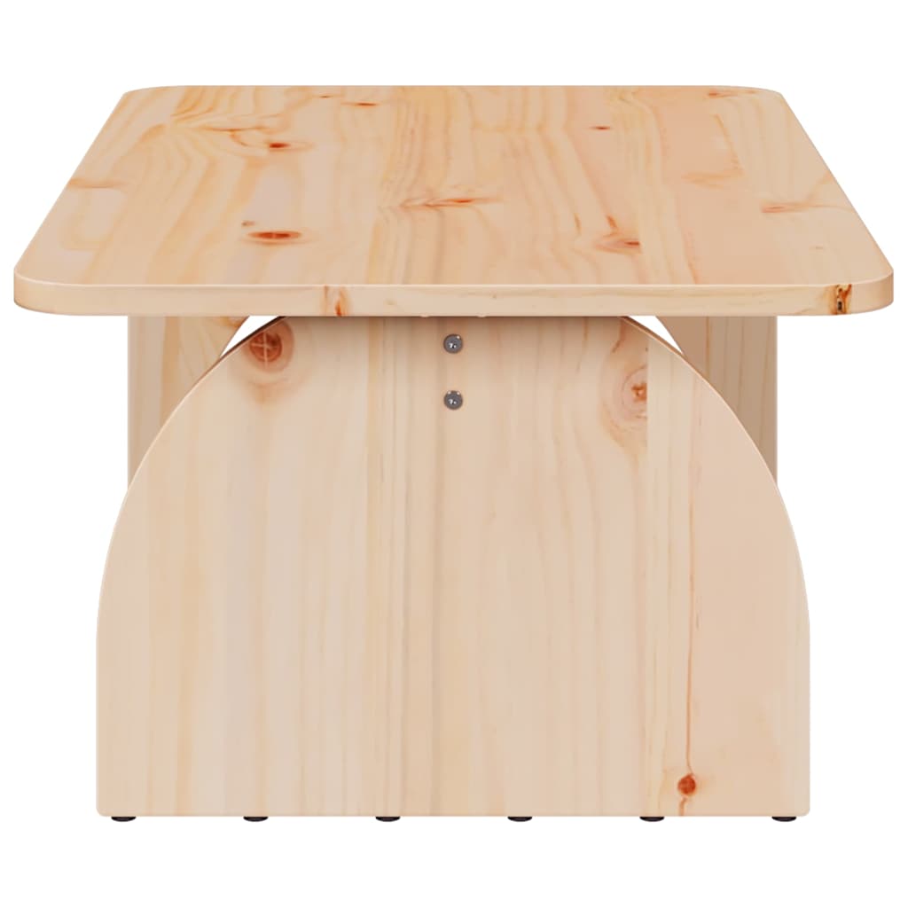 Coffee Table Natural 80 x 50 x 31 cm Solid pine wood