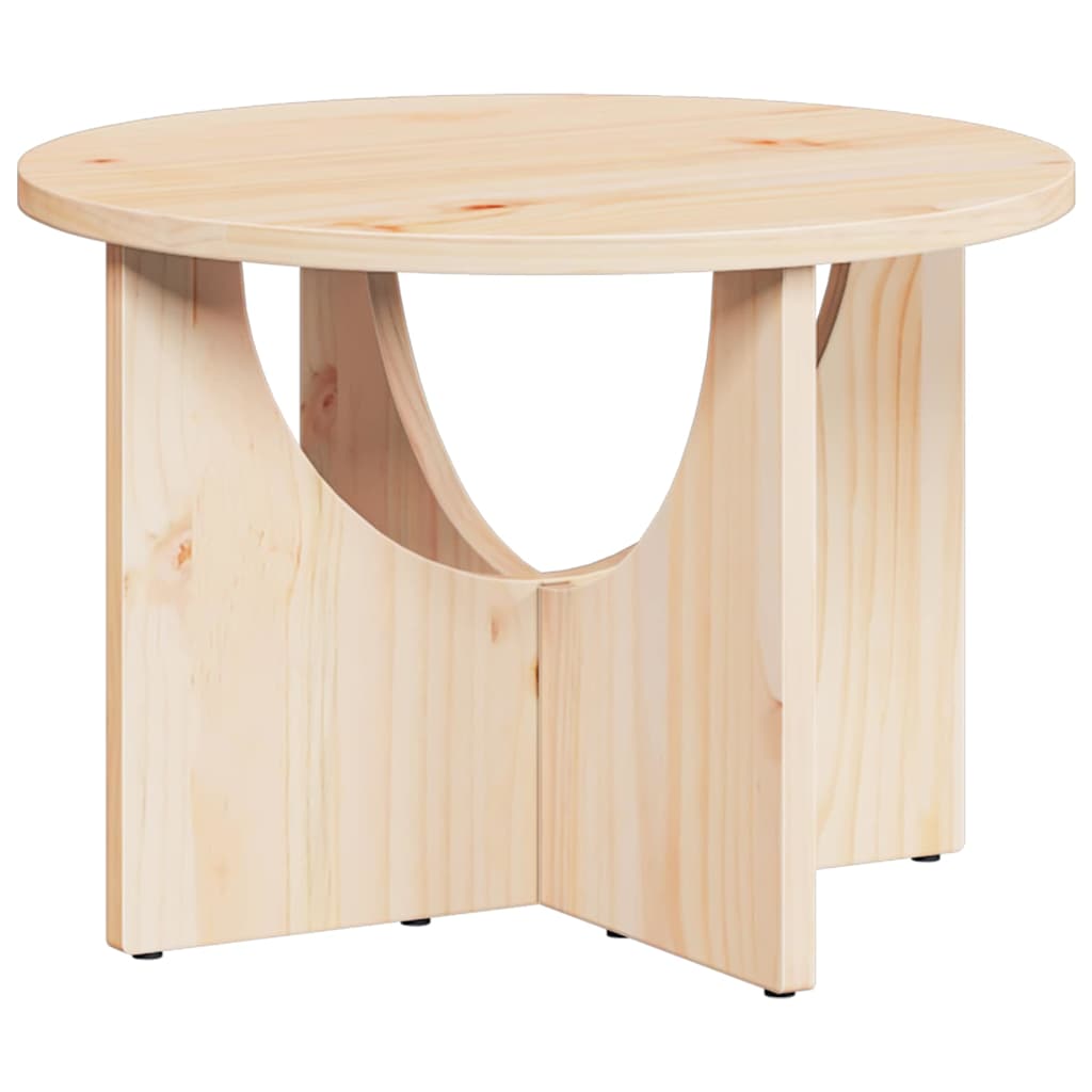 Coffee Table Natural 50 x 50 x 35 cm Solid pine wood