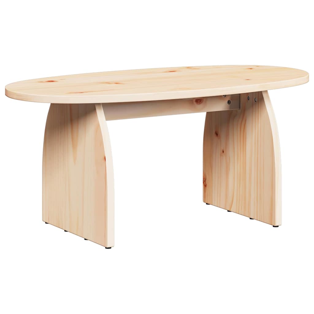 Coffee Table Natural 80 x 40 x 35 cm Solid pine wood