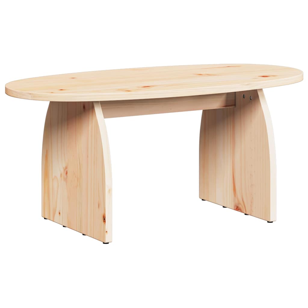 Coffee Table Natural 80 x 40 x 35 cm Solid pine wood
