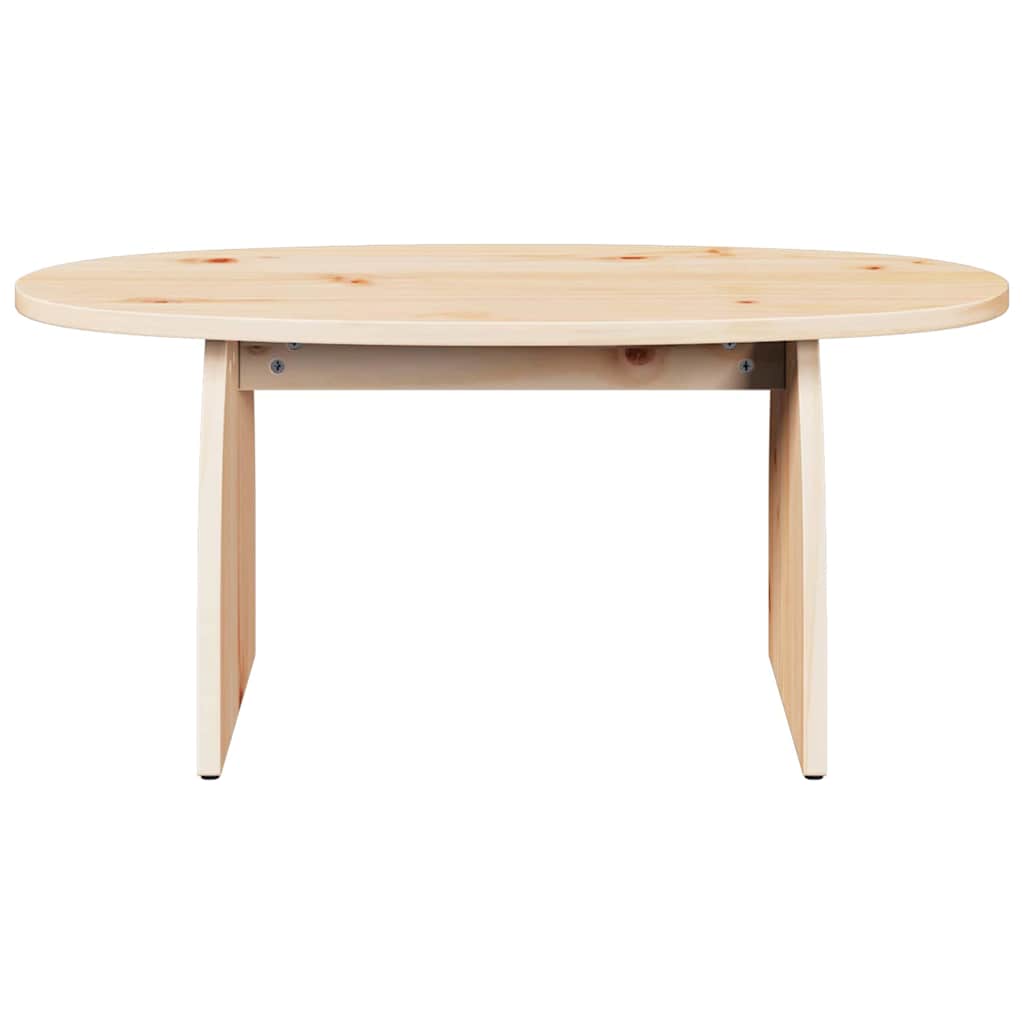 Coffee Table Natural 80 x 40 x 35 cm Solid pine wood