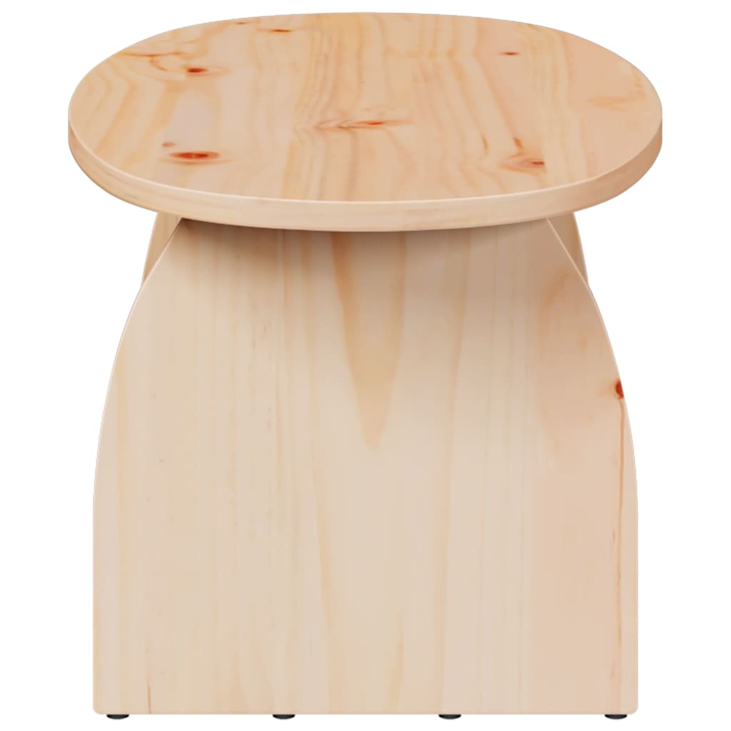 Coffee Table Natural 80 x 40 x 35 cm Solid pine wood