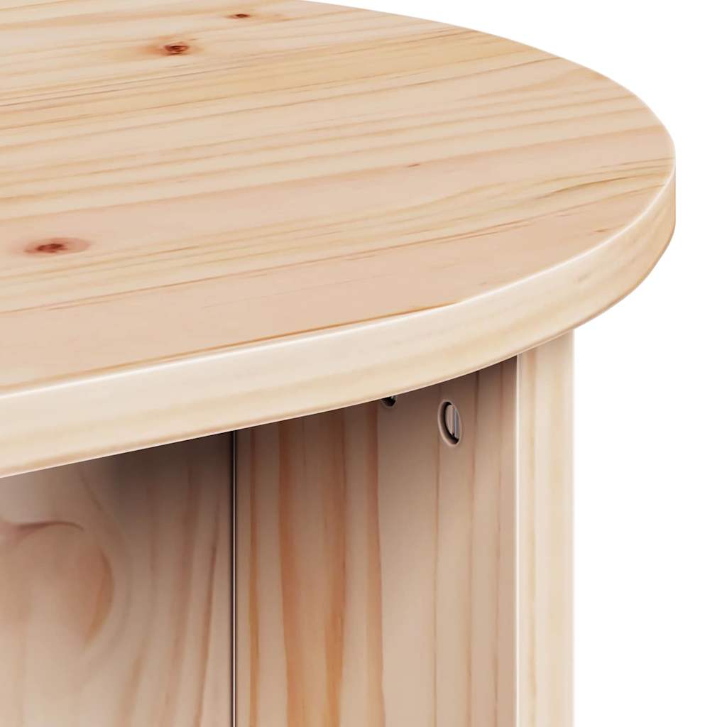 Coffee Table Natural 80 x 39.5 x 35 cm Solid Pine wood