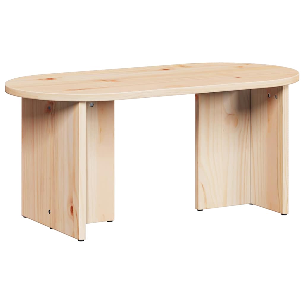 Coffee Table Natural 80 x 39.5 x 35 cm Solid Pine wood