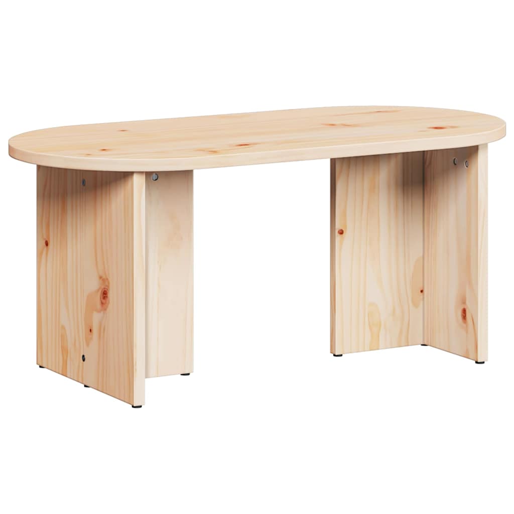 Coffee Table Natural 80 x 39.5 x 35 cm Solid Pine wood