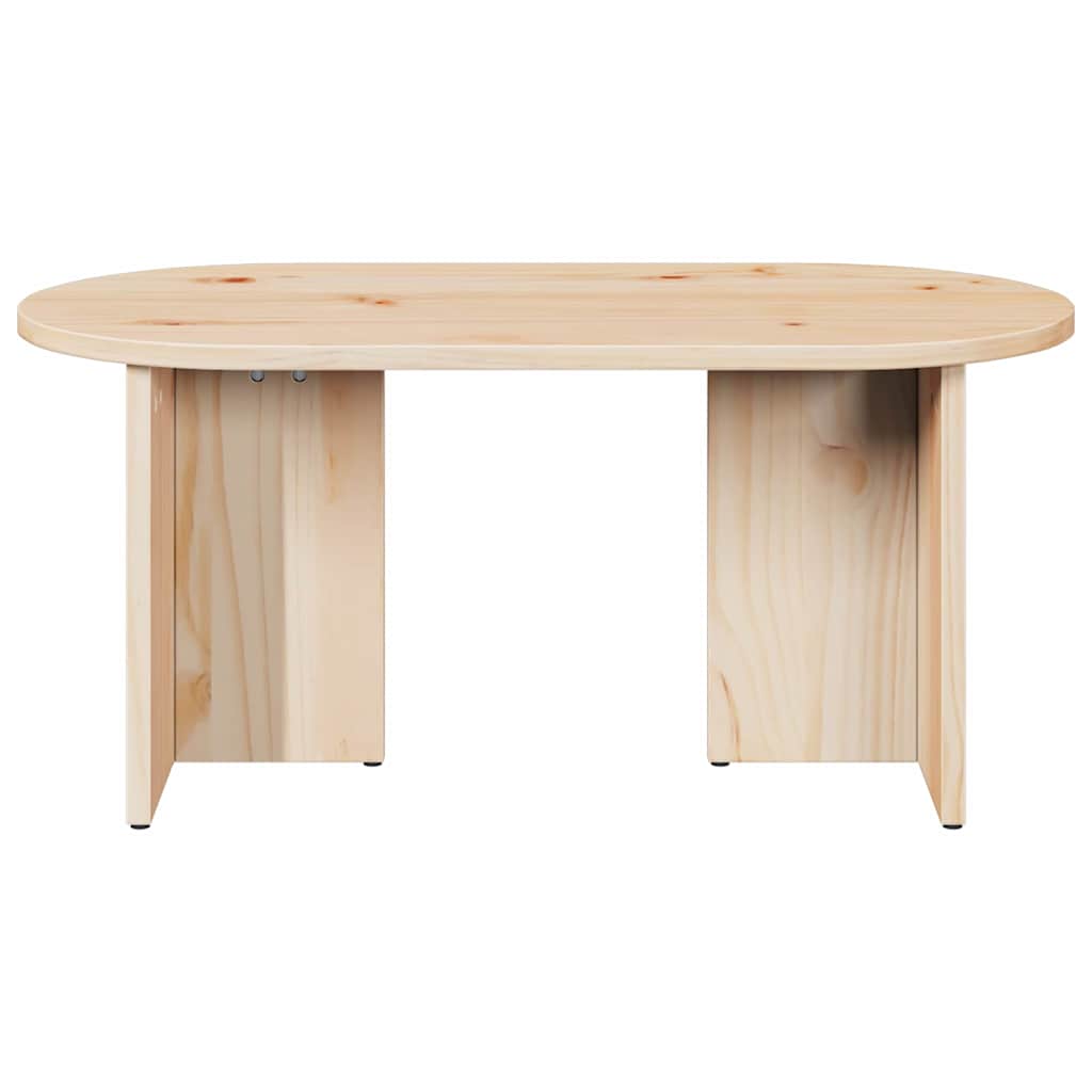 Coffee Table Natural 80 x 39.5 x 35 cm Solid Pine wood