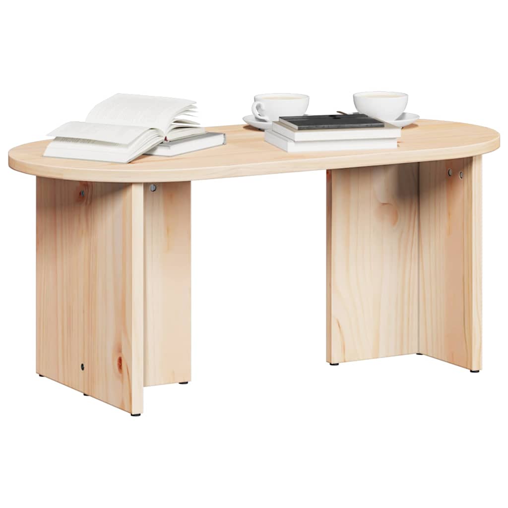 Coffee Table Natural 80 x 39.5 x 35 cm Solid Pine wood