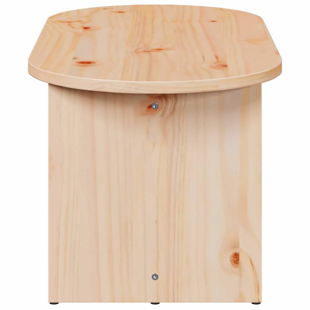 Coffee Table Natural 80 x 39.5 x 35 cm Solid Pine wood