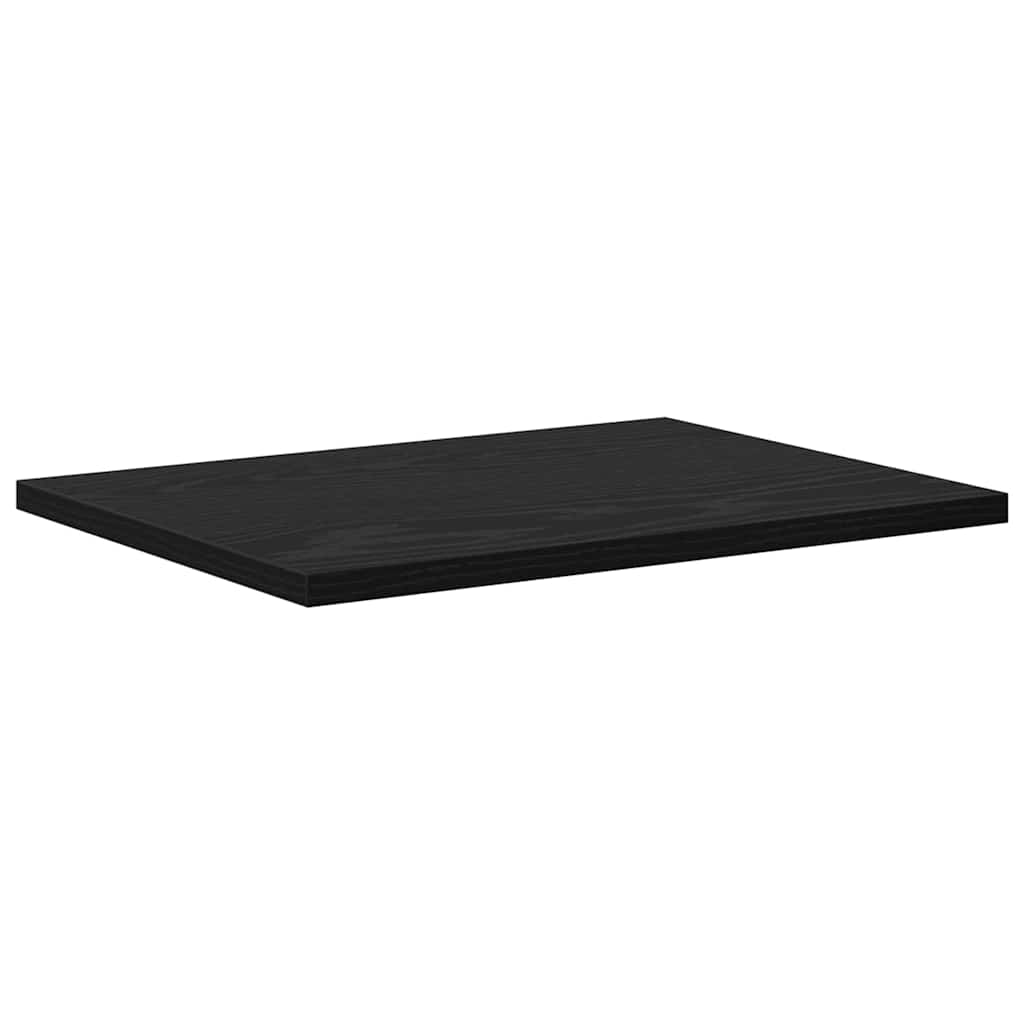 Bookshelf Board 4 pcs Black 40 x 30 x 1.5 cm Engineered wood