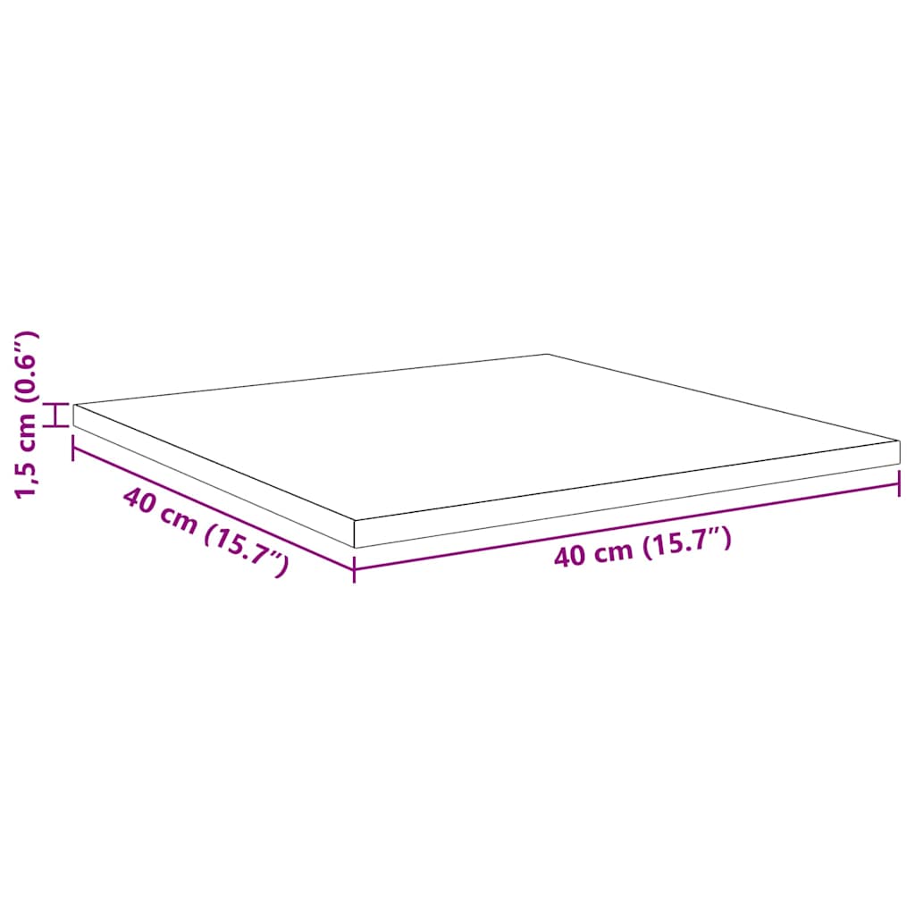 Bookshelf Board 4 pcs Black 40 x 40 x 1.5 cm Engineered wood
