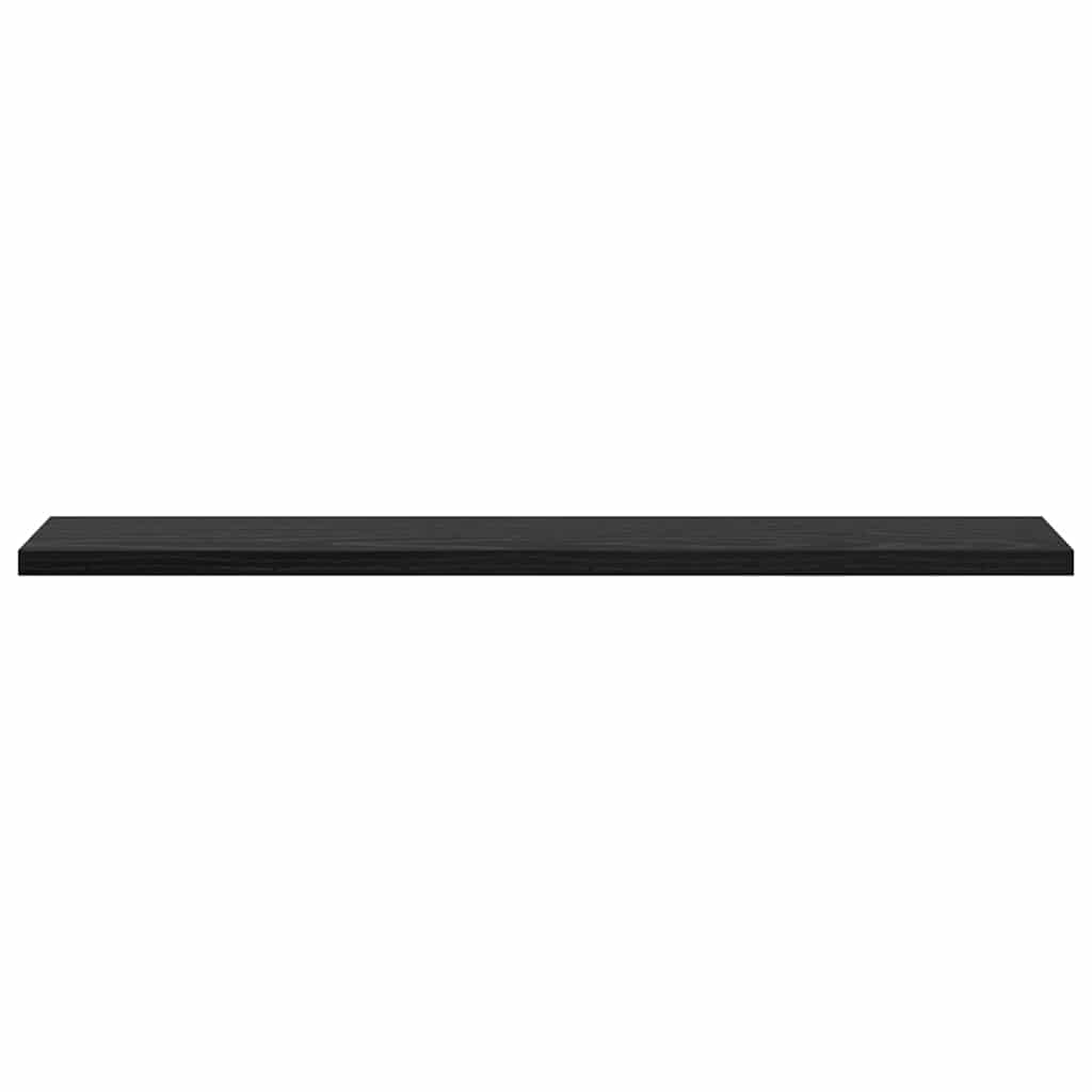 Bookshelf Board 4 pcs Black 60 x 10 x 1.5 cm Engineered wood