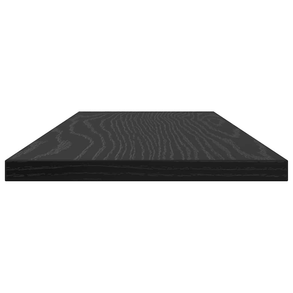 Bookshelf Board 4 pcs Black 60 x 20 x 1.5 cm Engineered wood