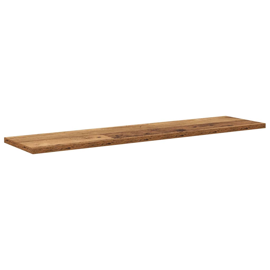Bookshelf Board 4 pcs Brown 80 x 20 x 1.5 cm Engineered wood