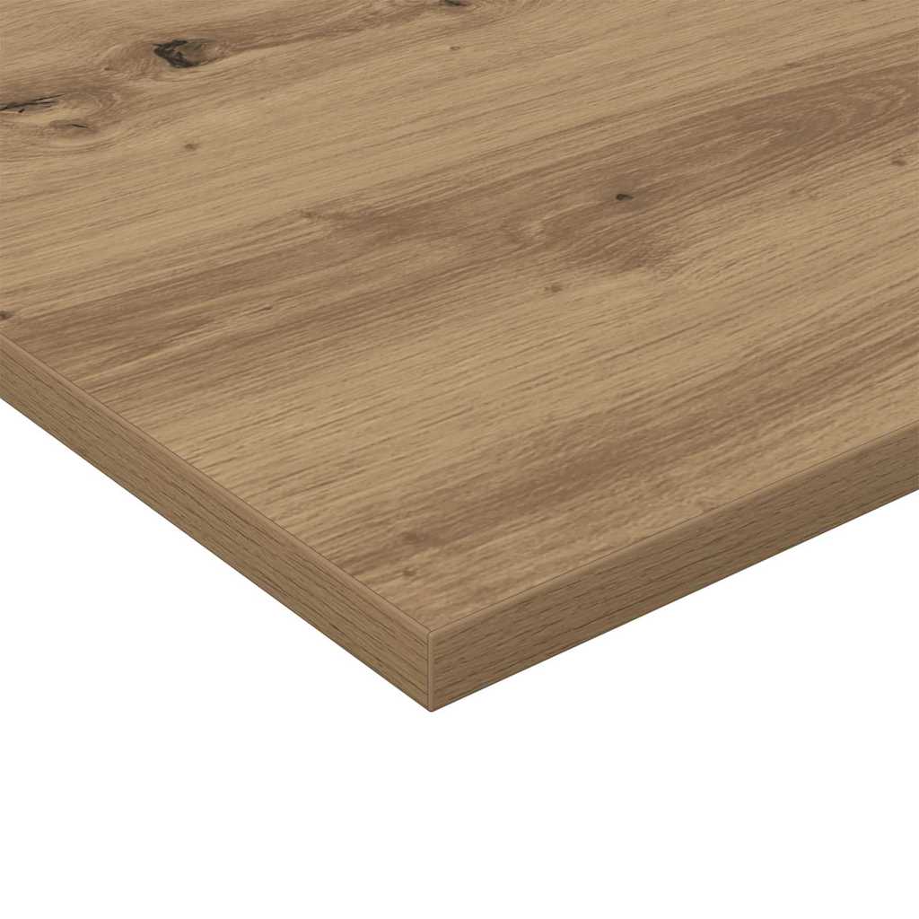 Bookshelf Board 4 pcs Brown 80 x 20 x 1.5 cm Engineered wood