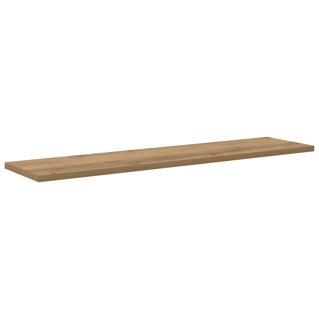 Bookshelf Board 4 pcs Brown 80 x 20 x 1.5 cm Engineered wood