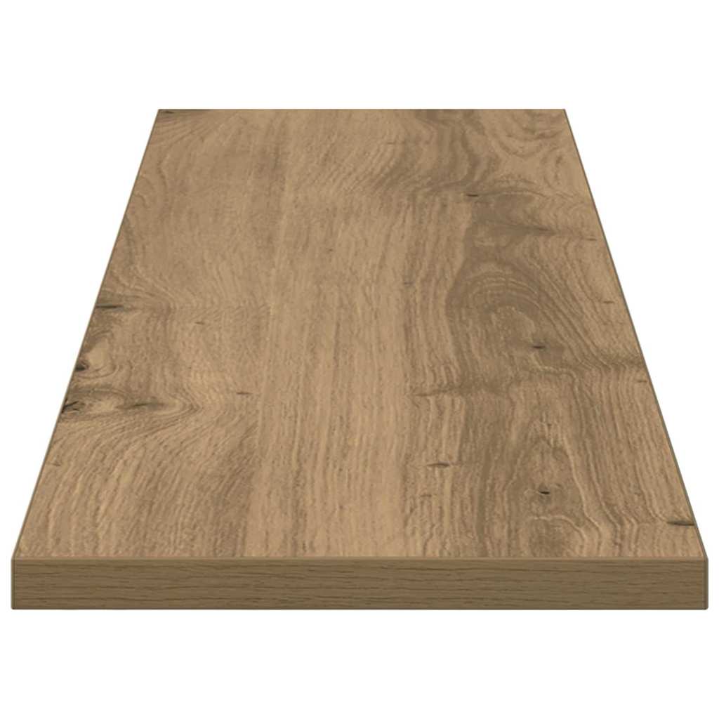 Bookshelf Board 4 pcs Brown 80 x 20 x 1.5 cm Engineered wood