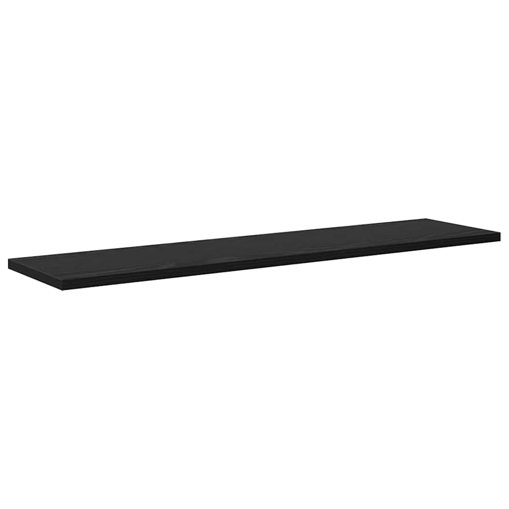 Bookshelf Board 4 pcs Black 80 x 20 x 1.5 cm Engineered wood
