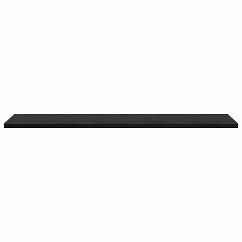 Bookshelf Board 4 pcs Black 80 x 20 x 1.5 cm Engineered wood