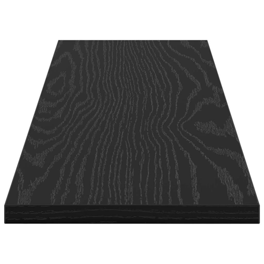 Bookshelf Board 4 pcs Black 80 x 20 x 1.5 cm Engineered wood