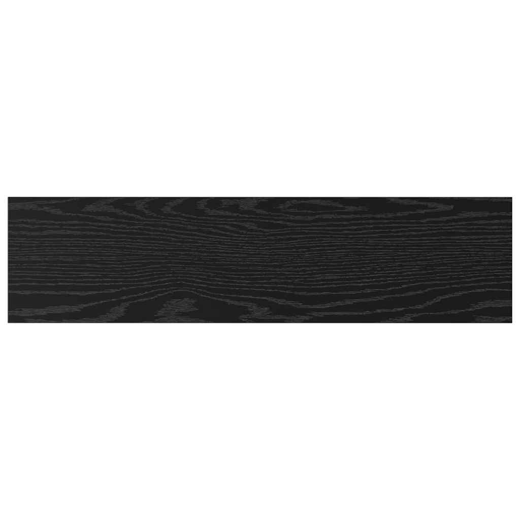 Bookshelf Board 4 pcs Black 80 x 20 x 1.5 cm Engineered wood