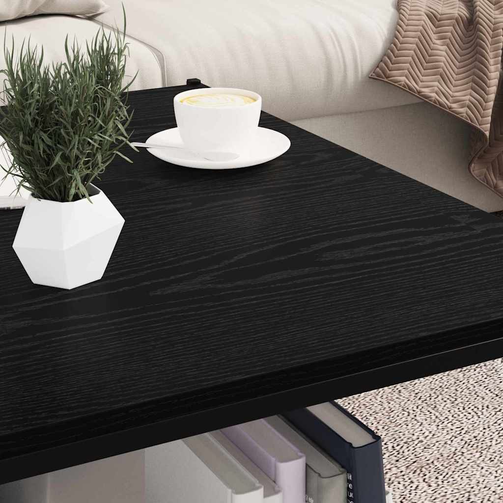Bookshelf Board 4 pcs Black 80 x 40 x 1.5 cm Engineered wood