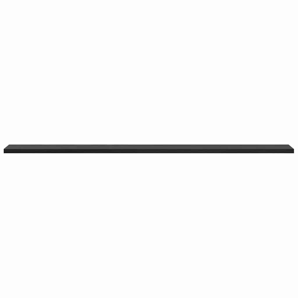 Bookshelf Board 4 pcs Black 100 x 10 x 1.5 cm Engineered wood