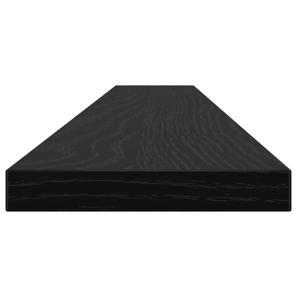 Bookshelf Board 4 pcs Black 100 x 10 x 1.5 cm Engineered wood