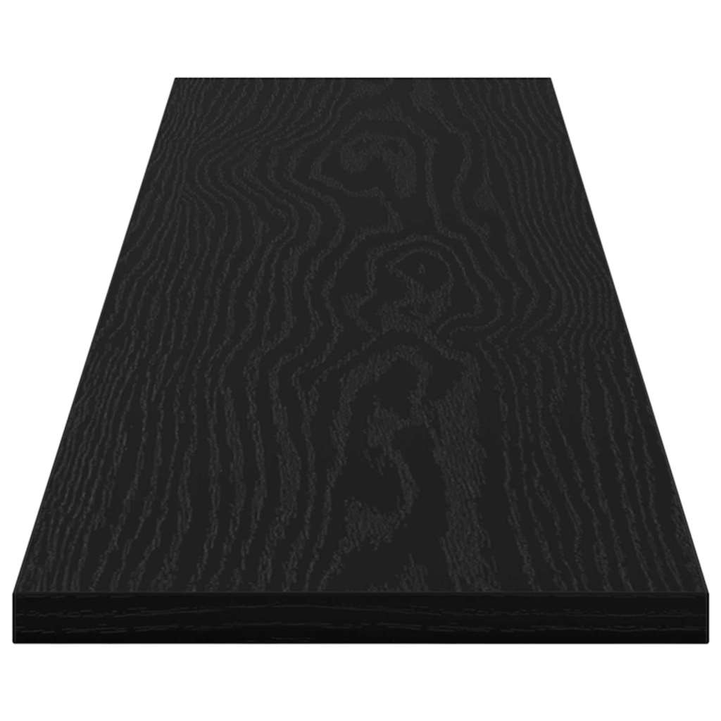 Bookshelf Board 4 pcs Black 100 x 20 x 1.5 cm Engineered wood