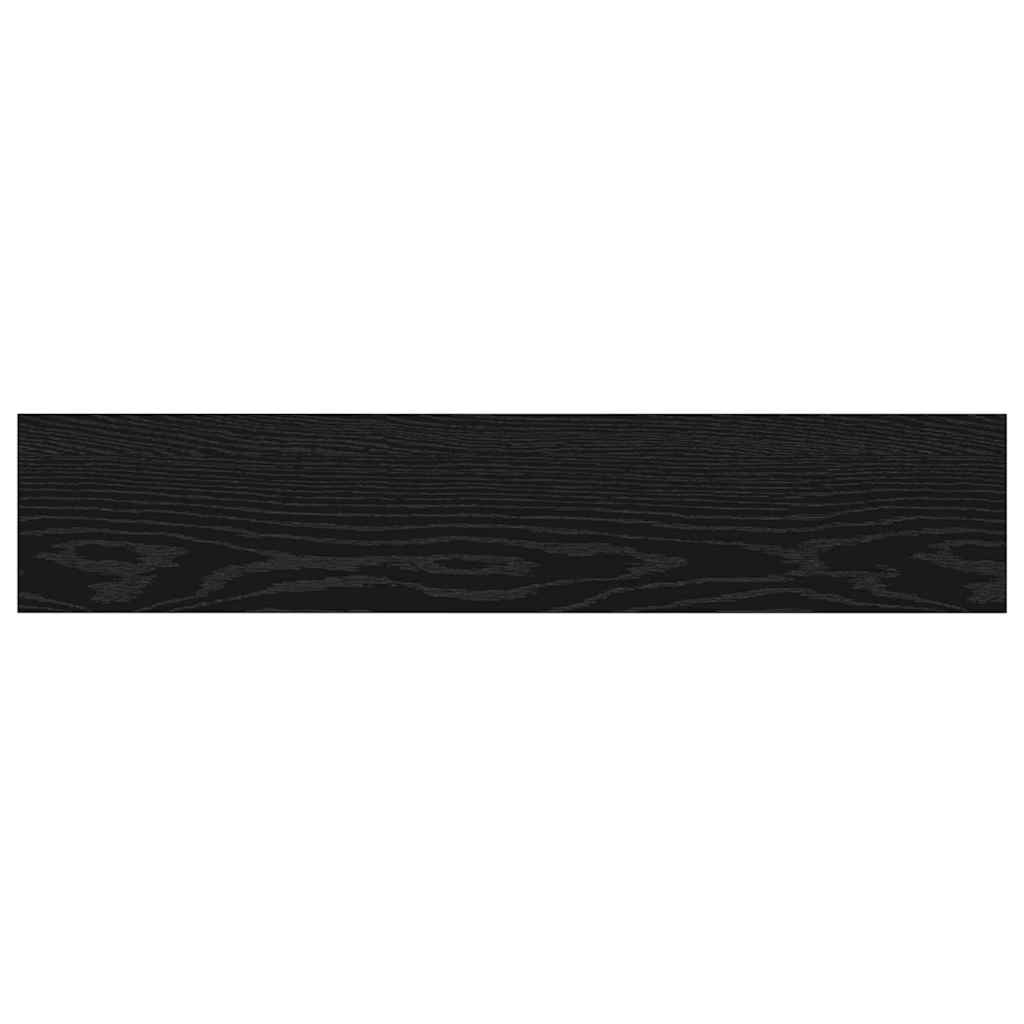 Bookshelf Board 4 pcs Black 100 x 20 x 1.5 cm Engineered wood