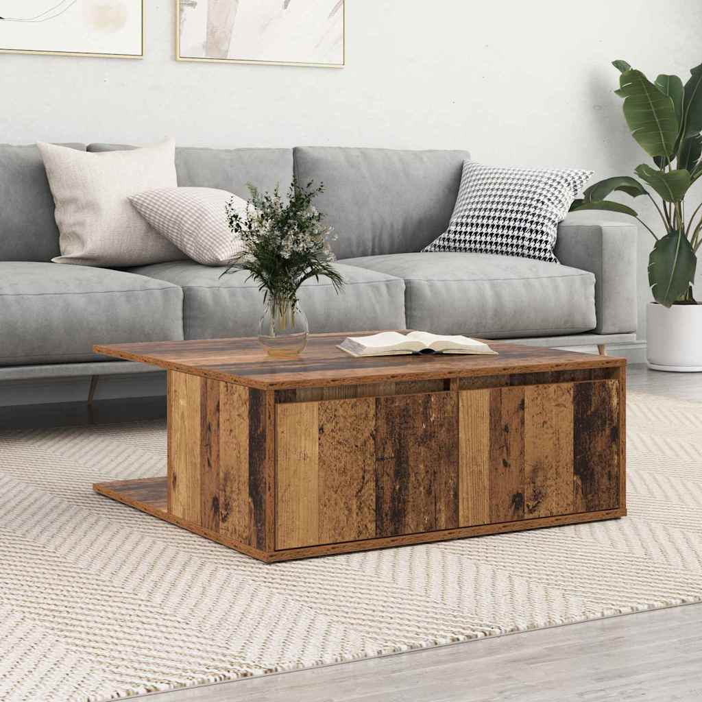 Coffee Table Old wood 80 x 80 x 31 cm Engineered wood