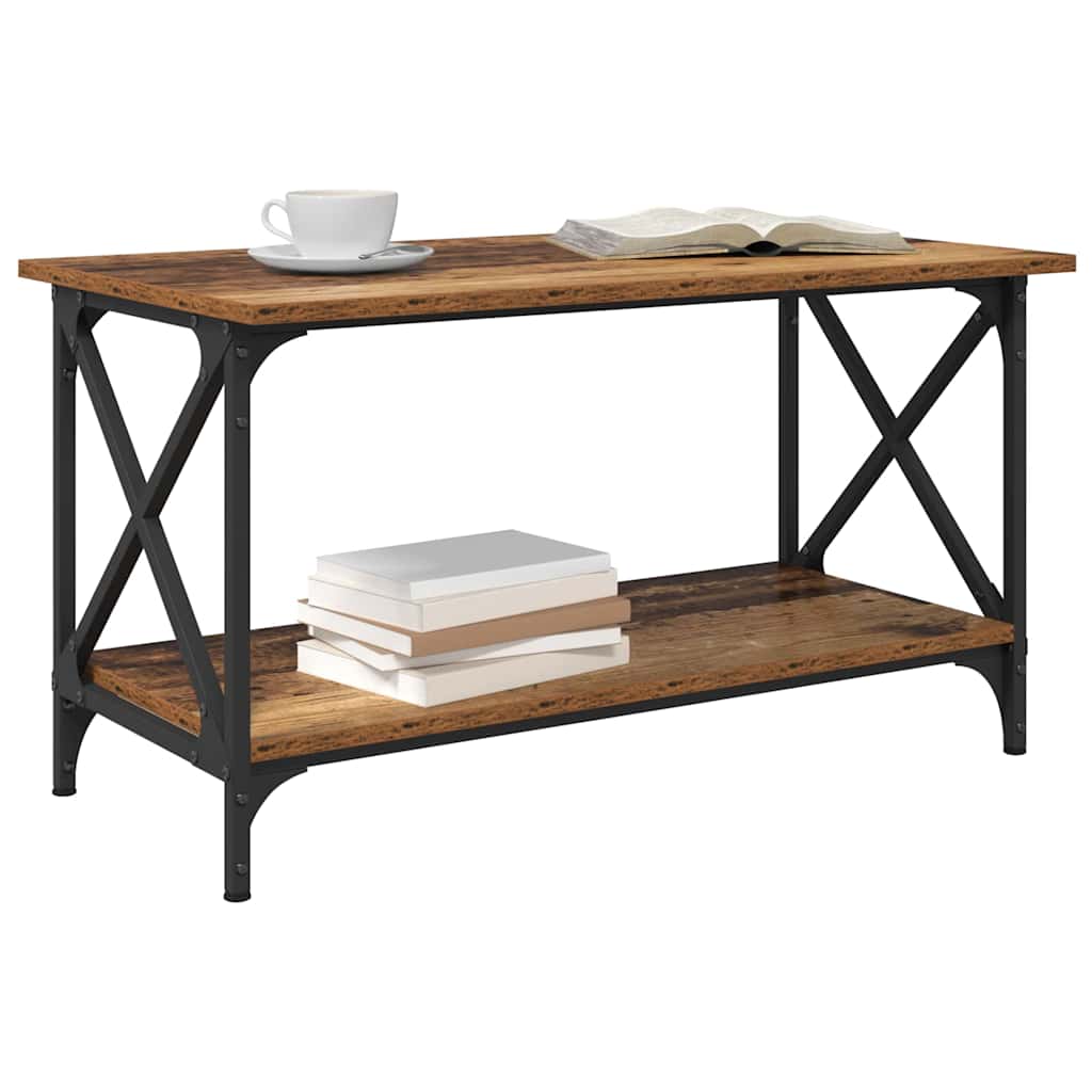 Coffee Table Old wood 80 x 45 x 45.5 cm Engineered wood