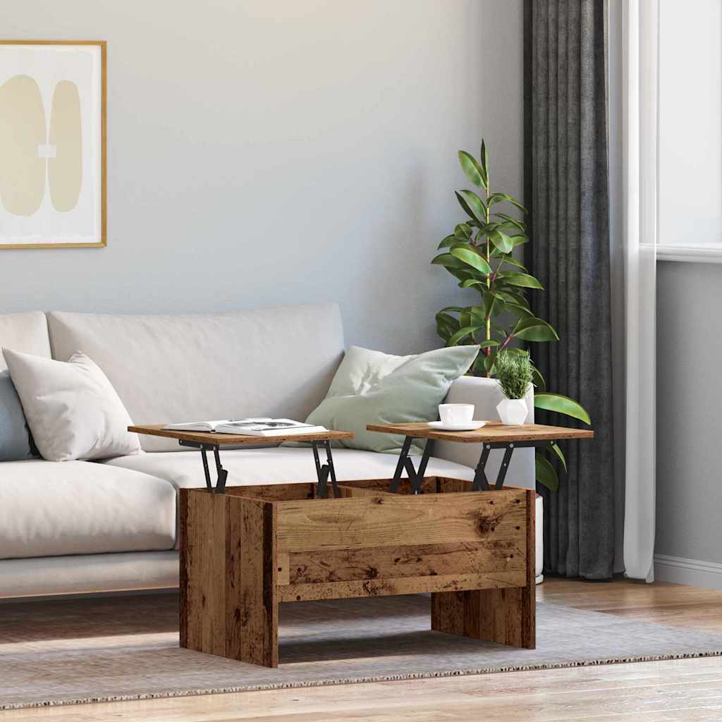 Coffee Table Old wood 80 x 50.5 x 42.5 cm Engineered wood