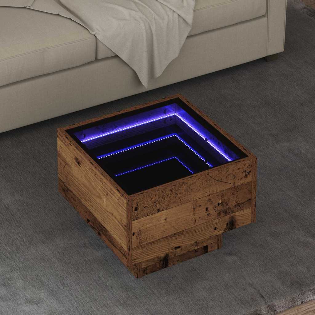 Coffee Table Old wood 40 x 40 x 30 cm Engineered wood
