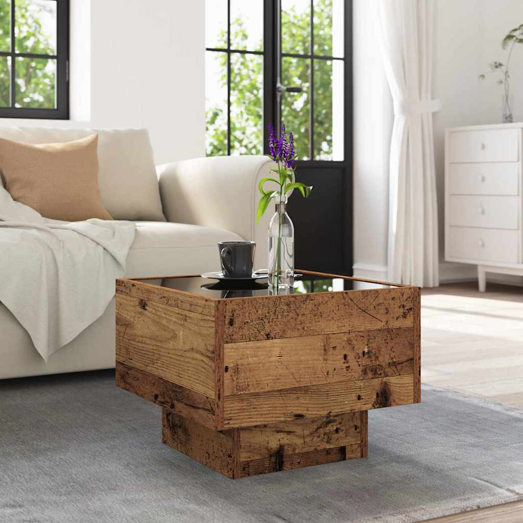 Coffee Table Old wood 40 x 40 x 30 cm Engineered wood