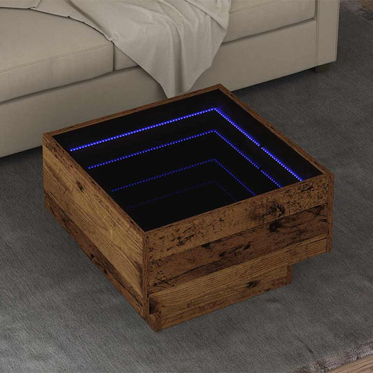 Coffee Table Old wood 50 x 50 x 30 cm Engineered wood