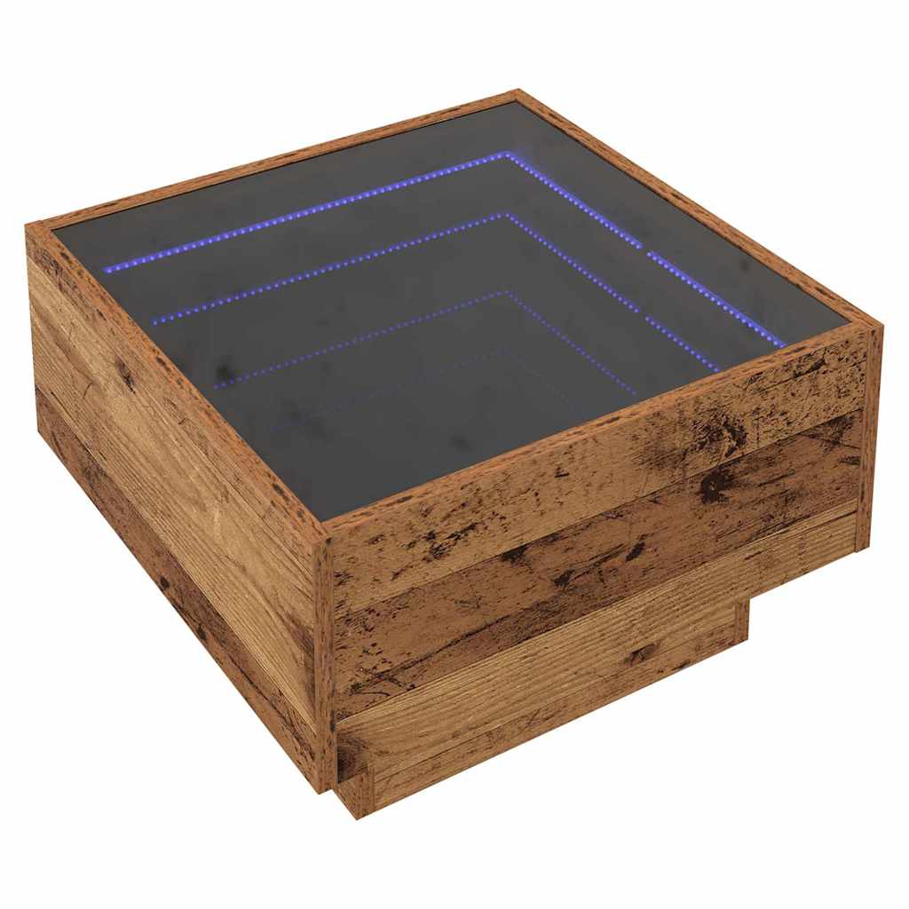 Coffee Table Old wood 50 x 50 x 30 cm Engineered wood