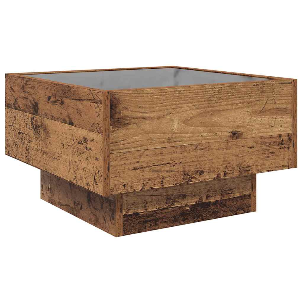 Coffee Table Old wood 50 x 50 x 30 cm Engineered wood