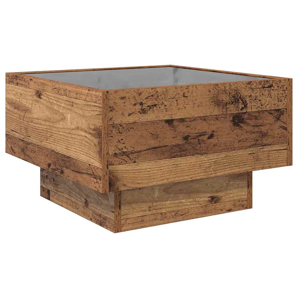 Coffee Table Old wood 50 x 50 x 30 cm Engineered wood