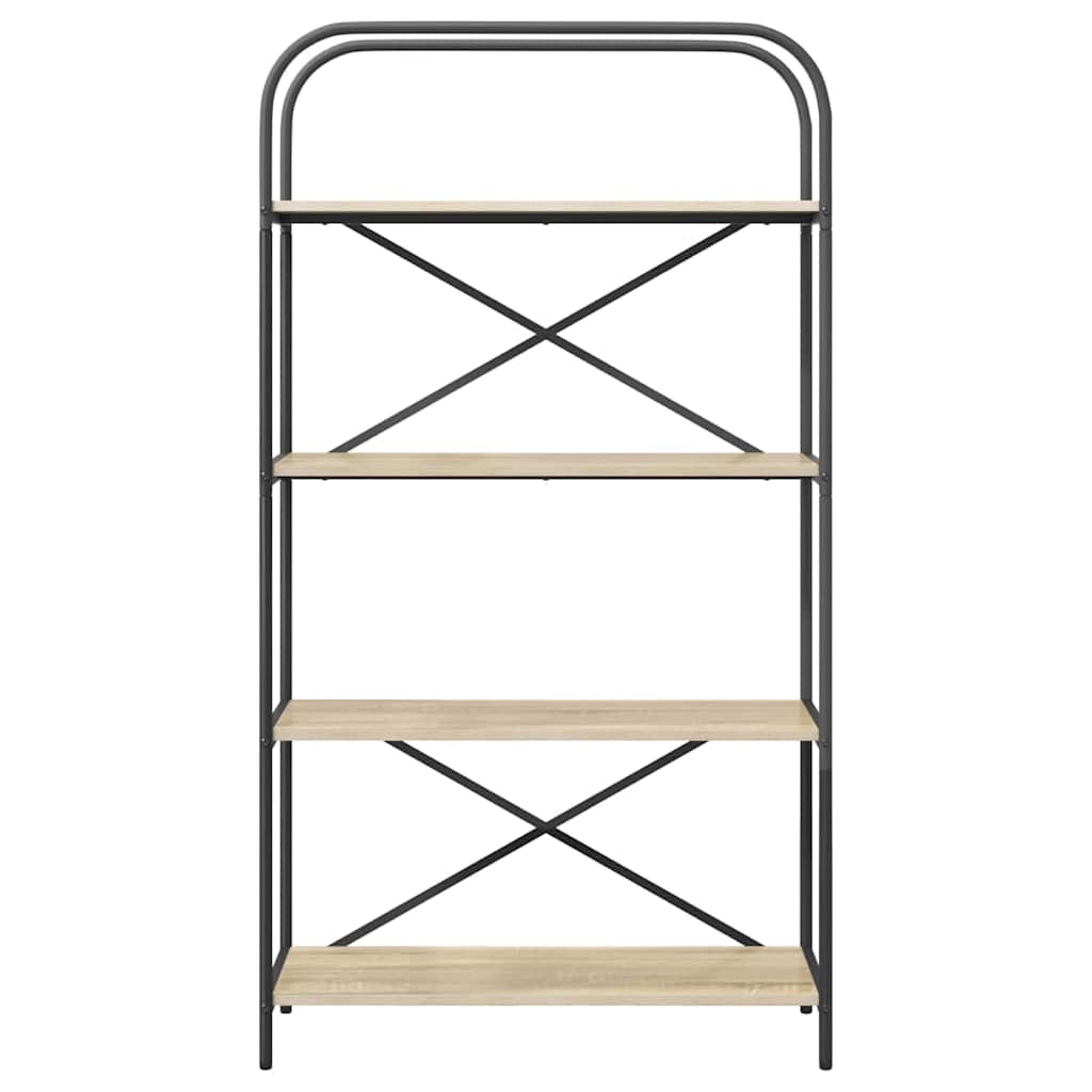 Bookshelf Sonoma oak 80 x 30 x 146 cm Engineered wood