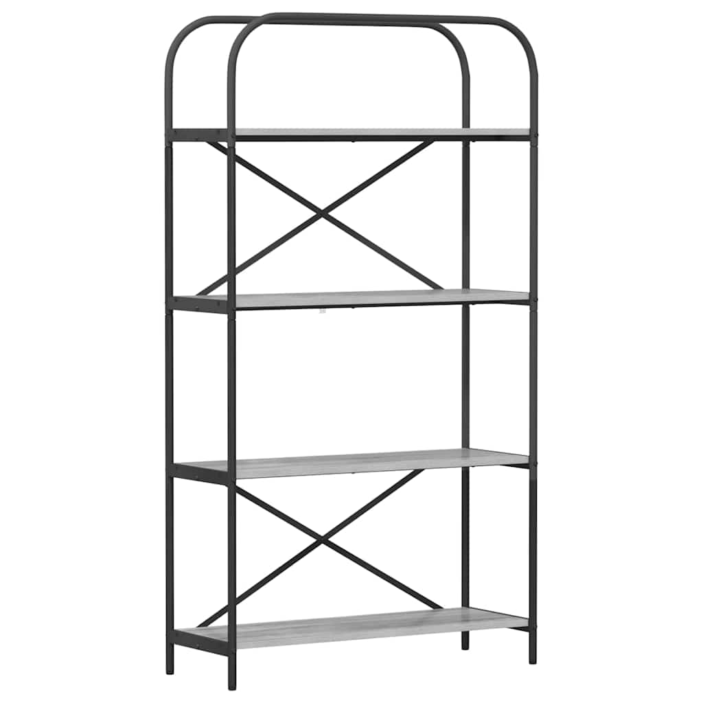 Bookshelf Grey sonoma 80 x 30 x 146 cm Engineered wood