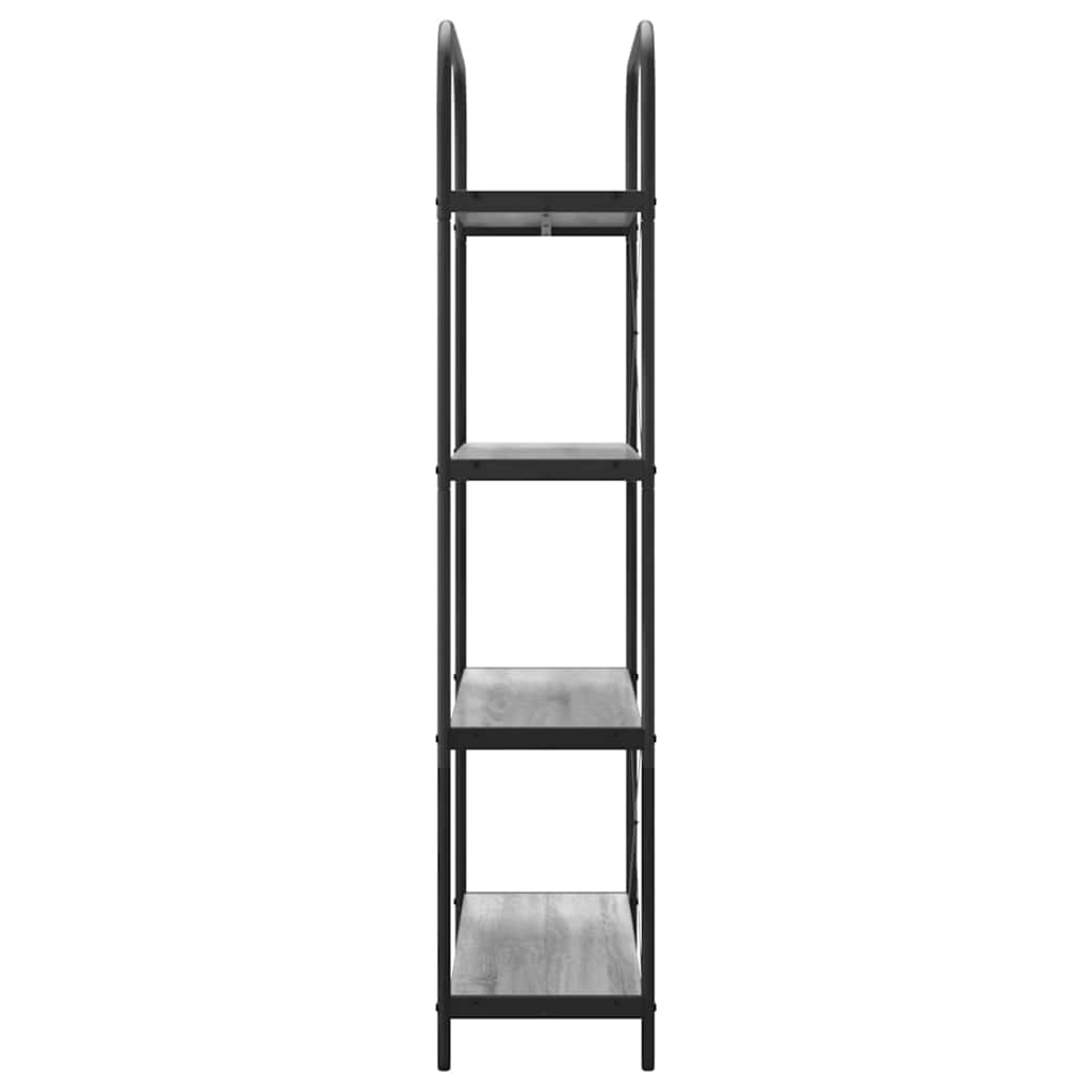 Bookshelf Grey sonoma 80 x 30 x 146 cm Engineered wood