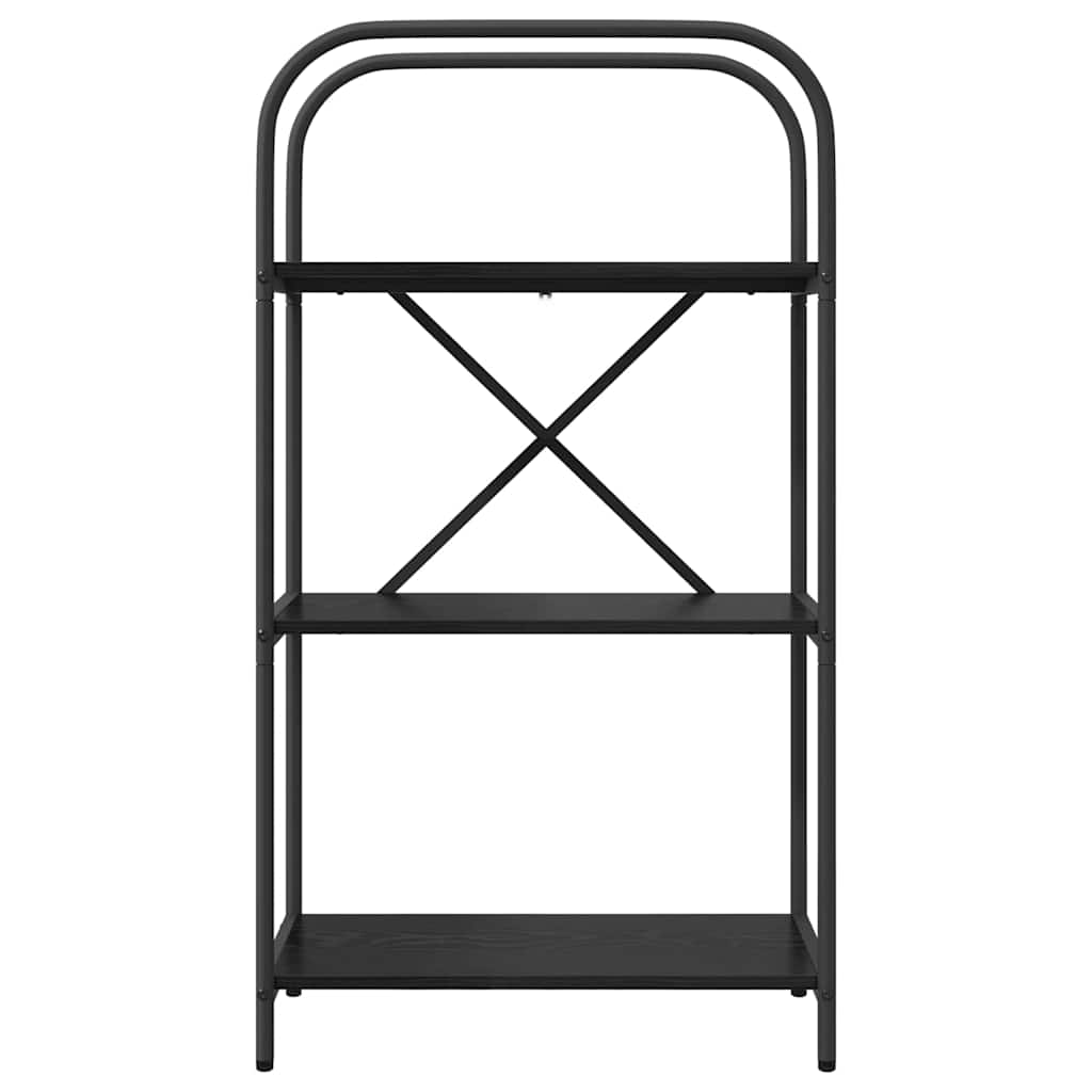 Bookshelf Black oak 60 x 30 x 109 cm Engineered wood