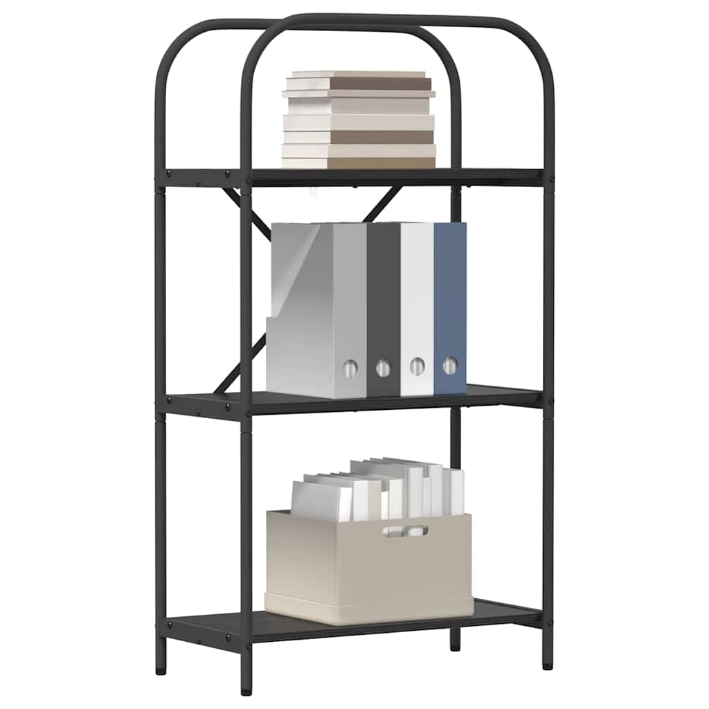Bookshelf Black oak 60 x 30 x 109 cm Engineered wood