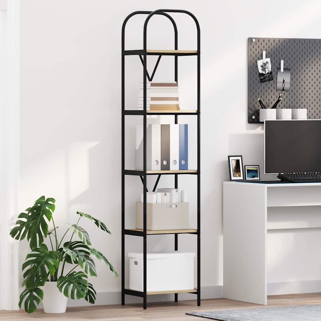 Bookshelf Sonoma oak 40 x 30 x 183 cm Engineered wood