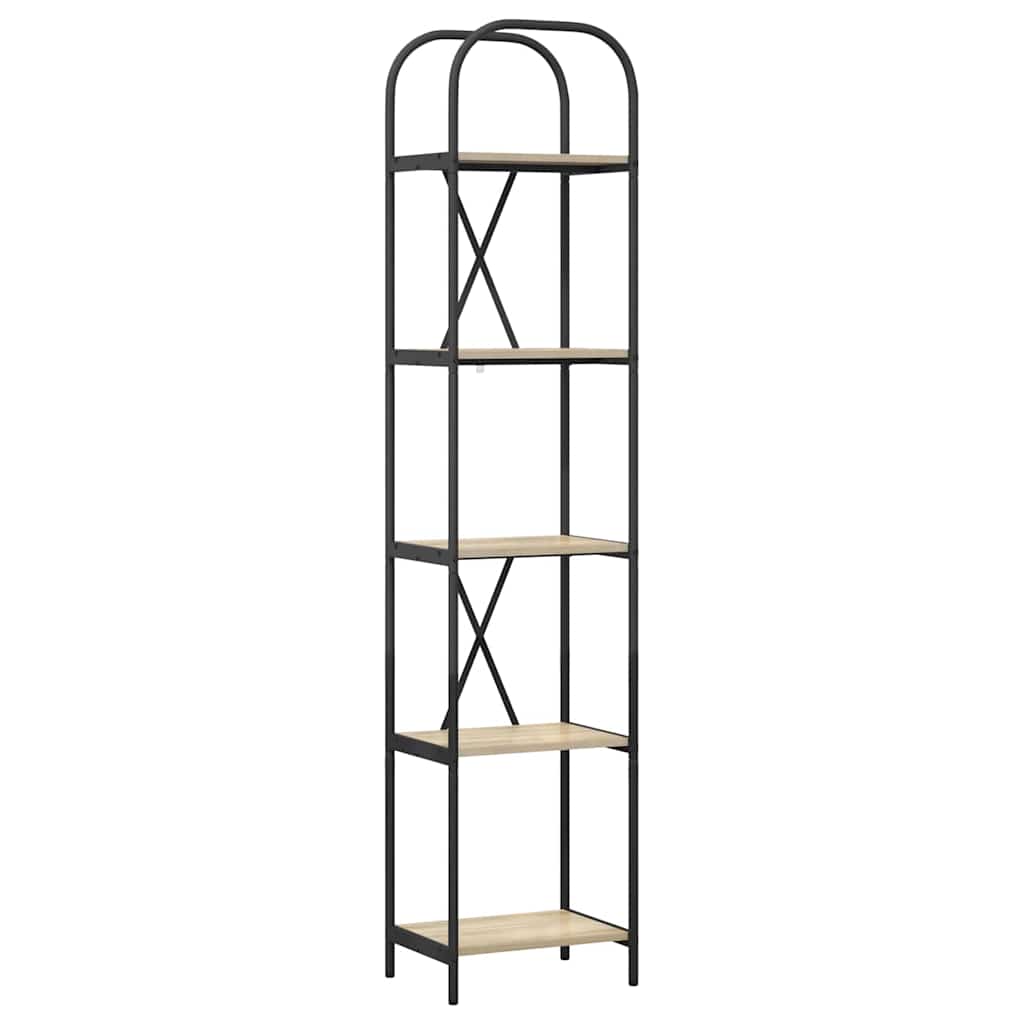 Bookshelf Sonoma oak 40 x 30 x 183 cm Engineered wood