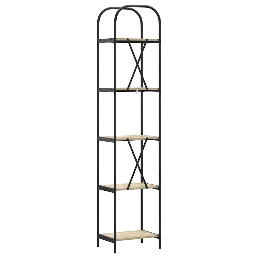 Bookshelf Sonoma oak 40 x 30 x 183 cm Engineered wood