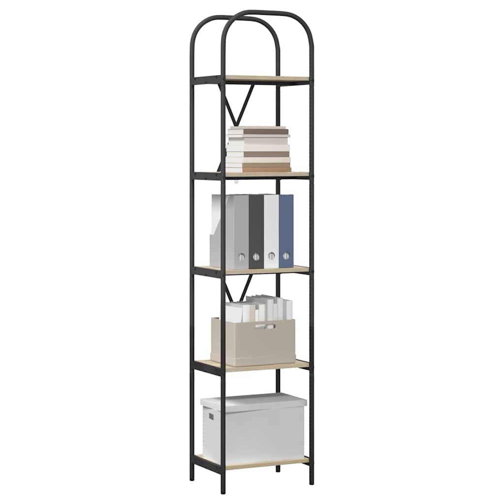 Bookshelf Sonoma oak 40 x 30 x 183 cm Engineered wood