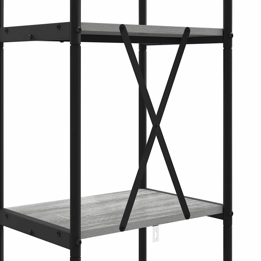 Bookshelf Grey sonoma 40 x 30 x 183 cm Engineered wood