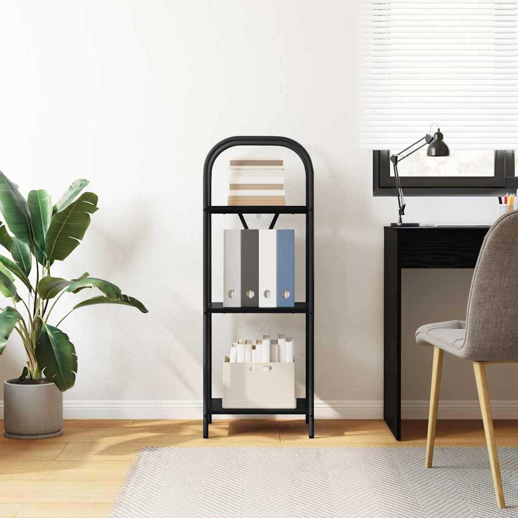 Bookshelf Black oak 40 x 30 x 109 cm Engineered wood